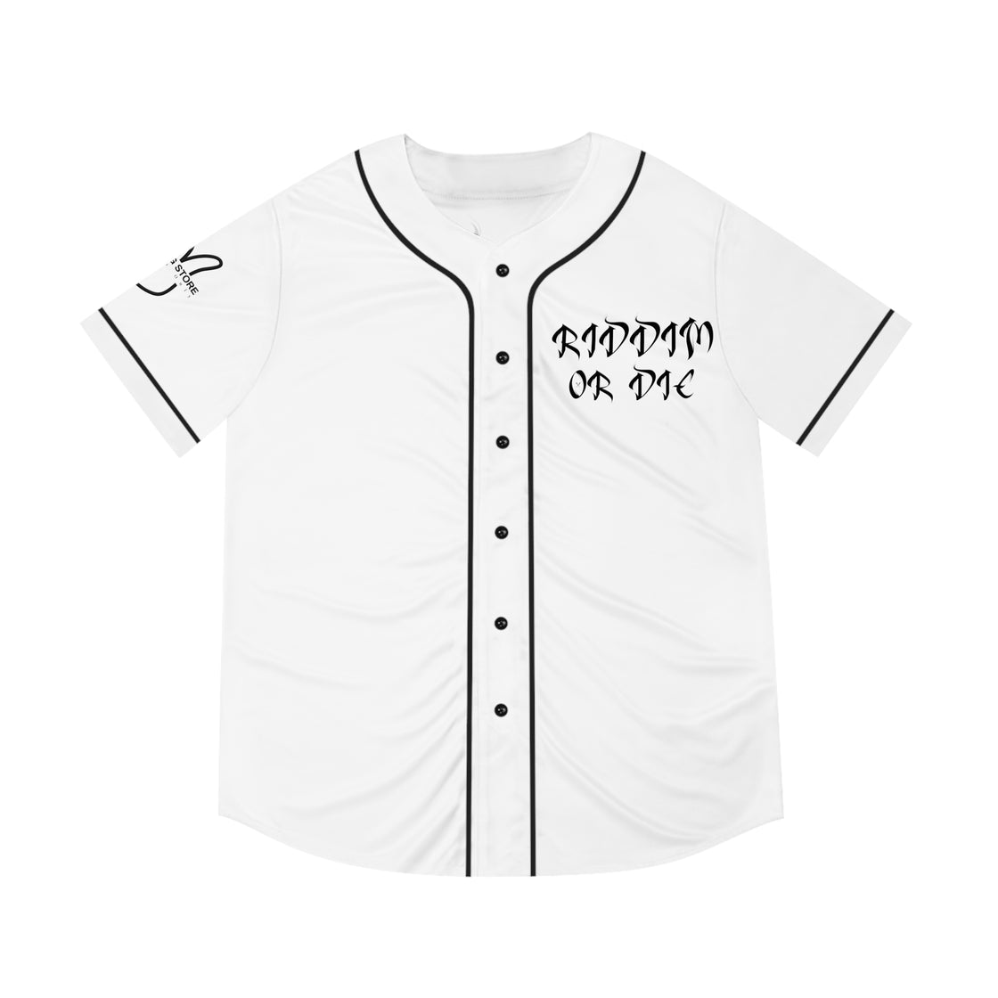 Riddim Or Die Jersey (Ski Mask) (White) - EDMCLOTHINGSTORE