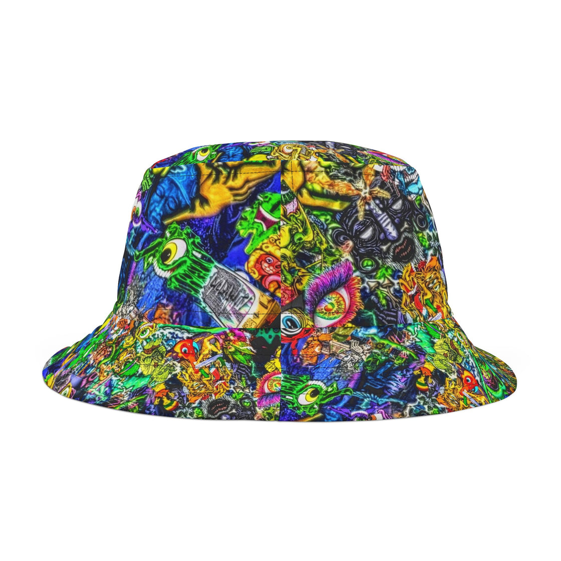 Subtronics Psychedelic Bucket Hat - Vibrant EDM Festival Gear - EDMCLOTHINGSTORE