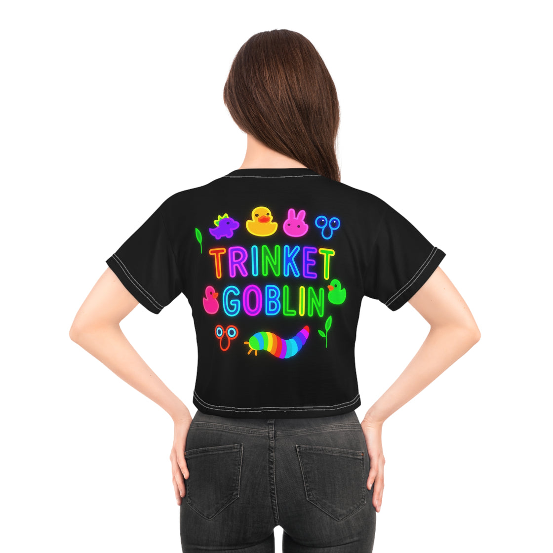 Trinket Goblin Crop Top Rave Crop Top Festival Crop Top