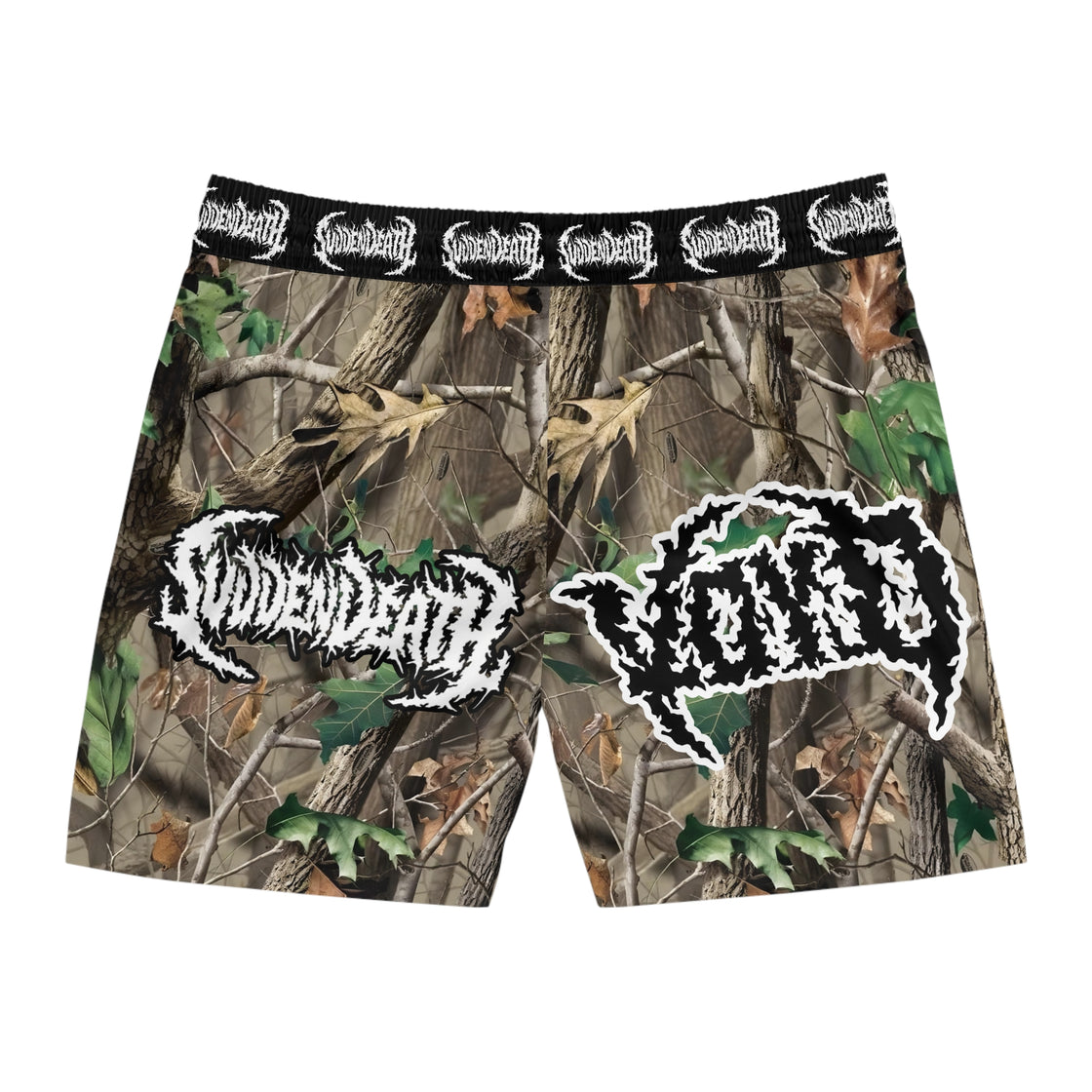 Svdden Death Voyd Lost Lands Men's Mid-Length Swim Shorts (Black) Rave Shorts