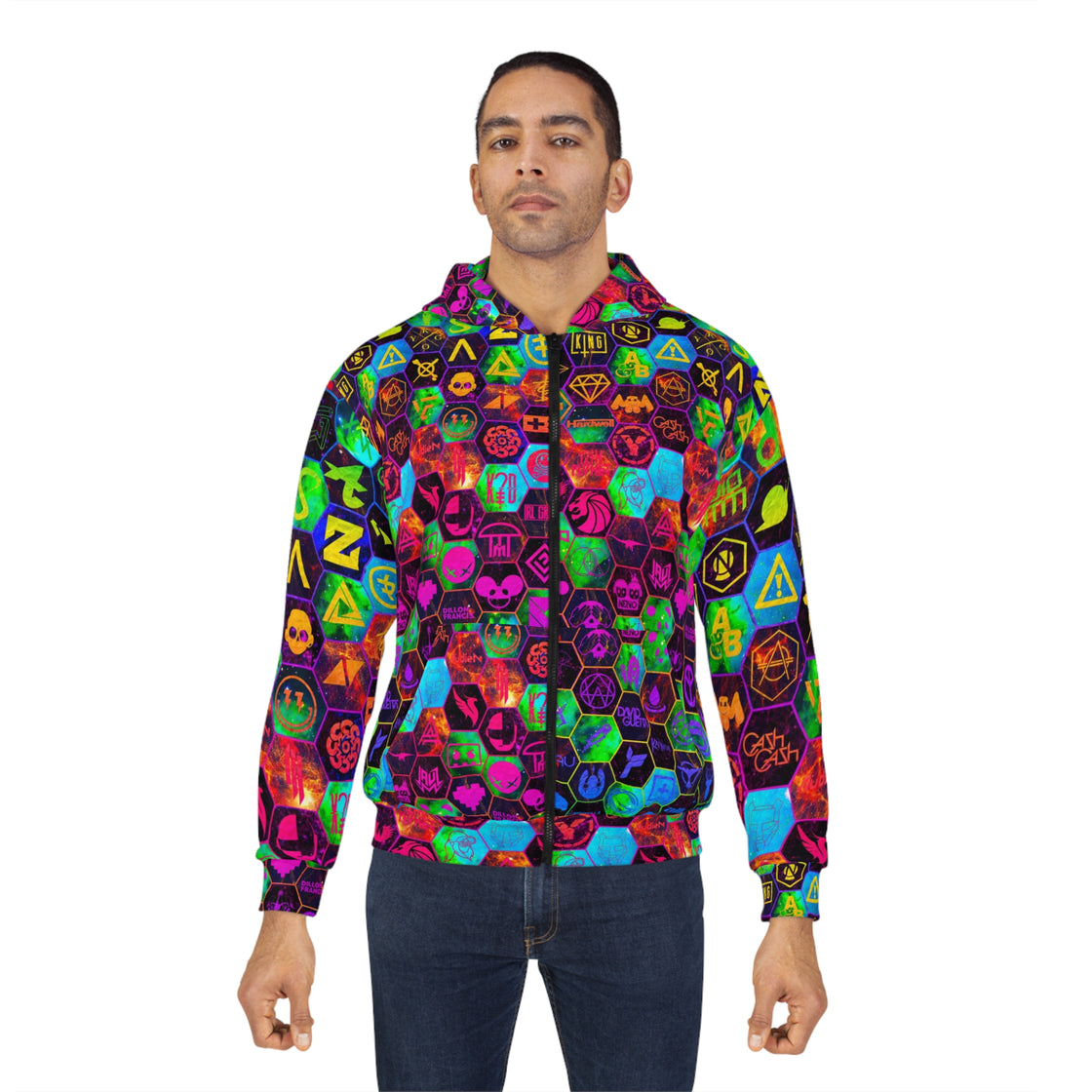 Edm Dubstep Zip Hoodie - EDMCLOTHINGSTORE