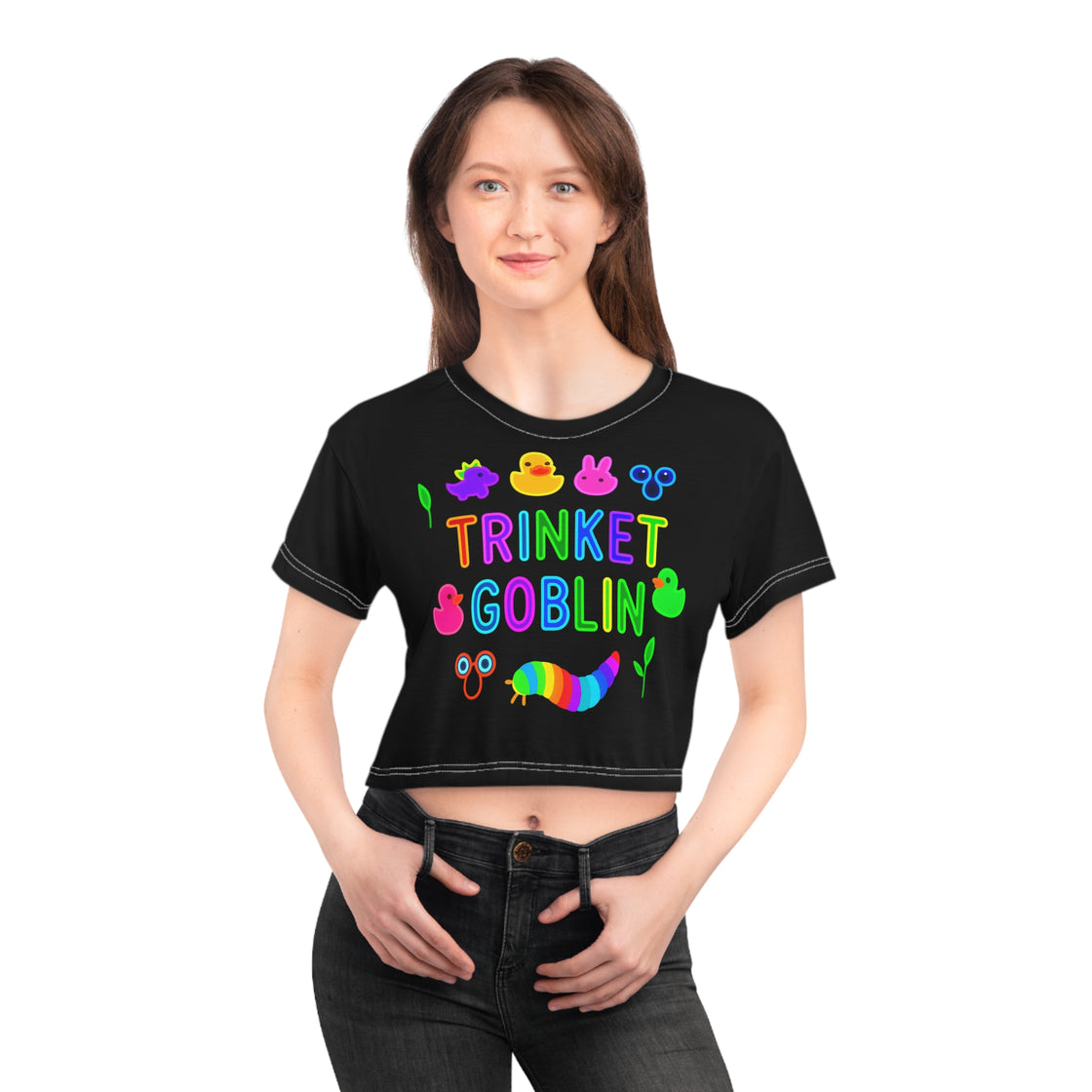 Trinket Goblin Crop Top Rave Crop Top Festival Crop Top