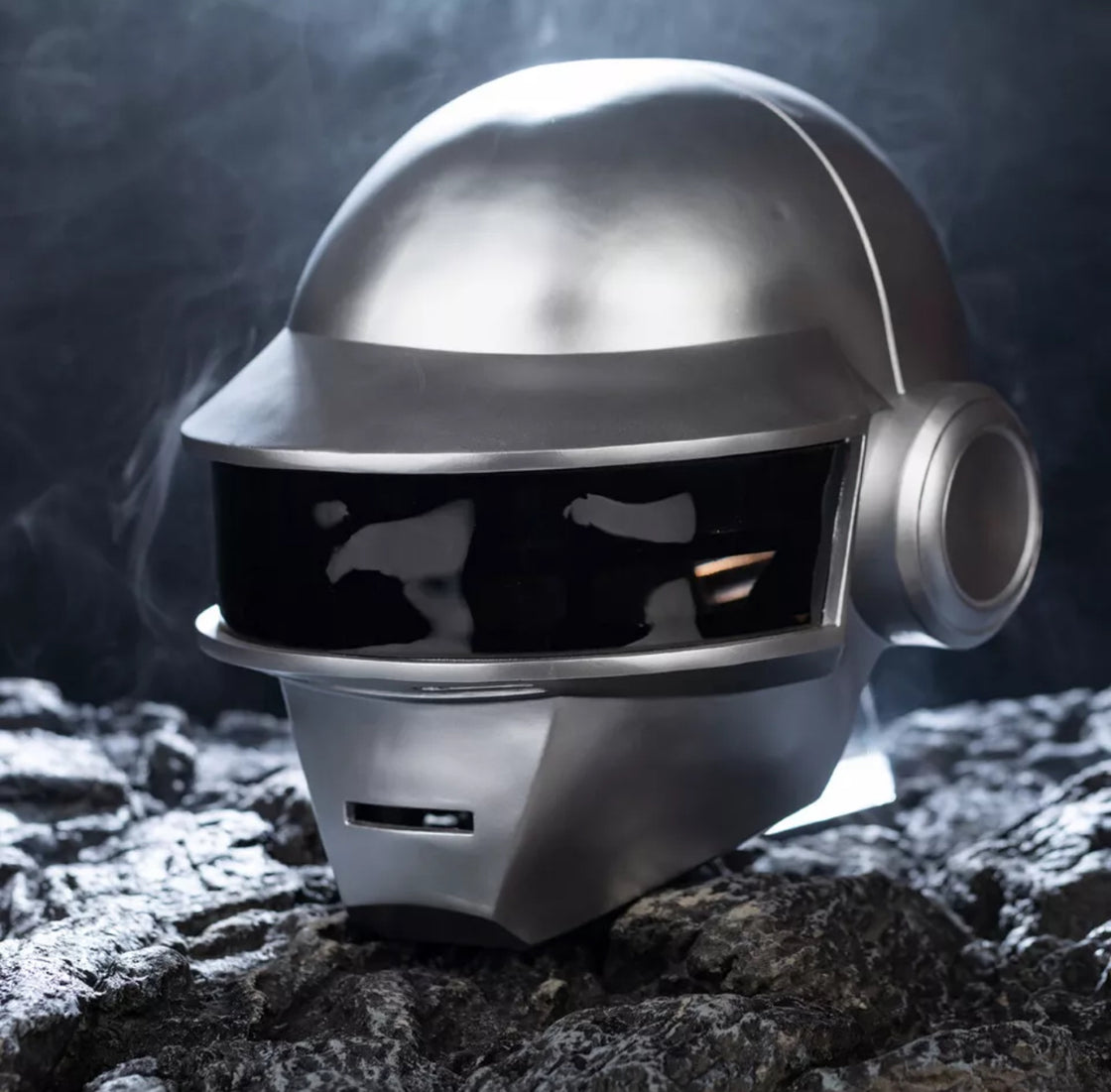 Xcoser 1:1 Daft Punk Helmet - Thomas Cosplay Silver Replica Props - Perfect for Halloween, Rave & Festival Wear - EDMCLOTHINGSTORE