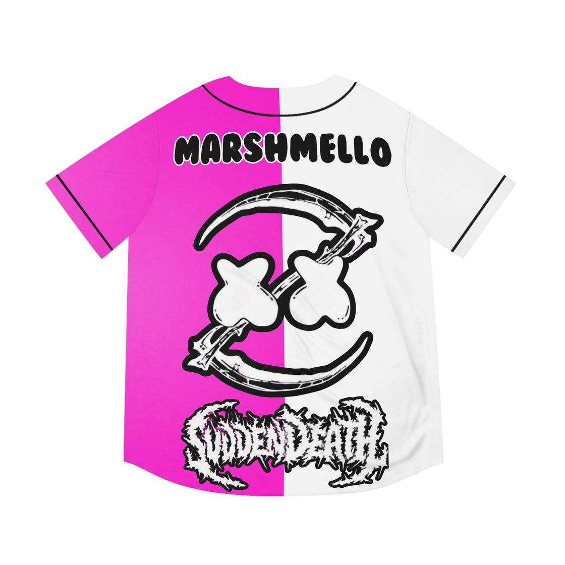 Marshmello Jersey B2B Svdden Death Jersey (PINK) EDC Las Vegas Lost Lands Merch 2024 - EDMCLOTHINGSTORE