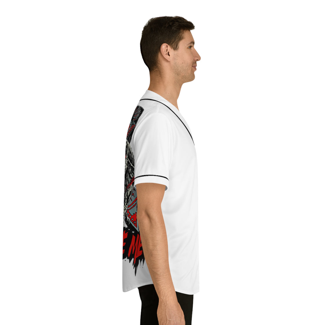 Fully Custom EXCISION SVDDEN DEATH Jersey (Lost Lands) White Out - EDMCLOTHINGSTORE