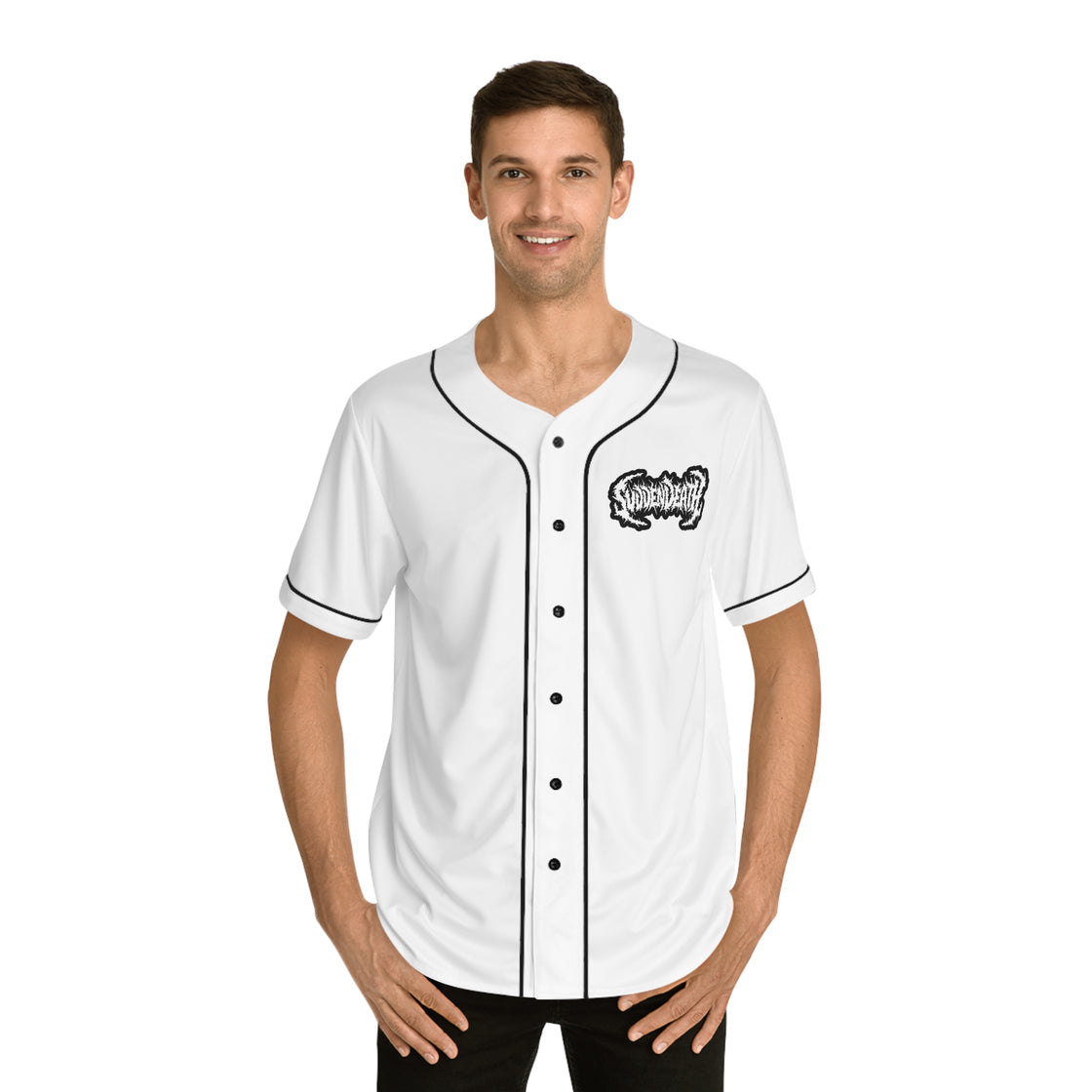 Fully Custom EXCISION SVDDEN DEATH Jersey (Lost Lands) White Out - EDMCLOTHINGSTORE