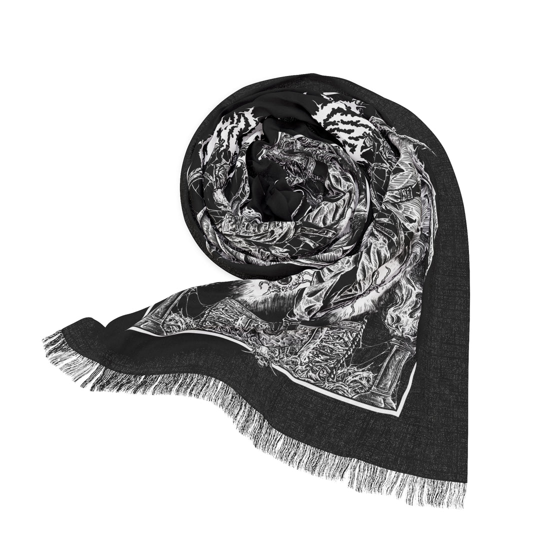 Svdden Death Pashmina Lightweight Scarf - EDMCLOTHINGSTORE