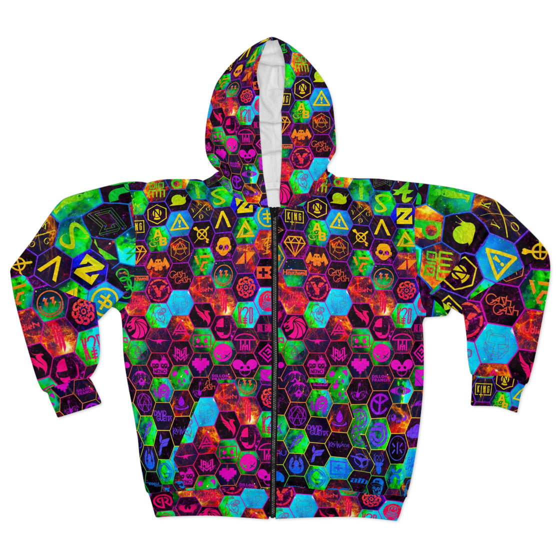 Edm Dubstep Zip Hoodie - EDMCLOTHINGSTORE