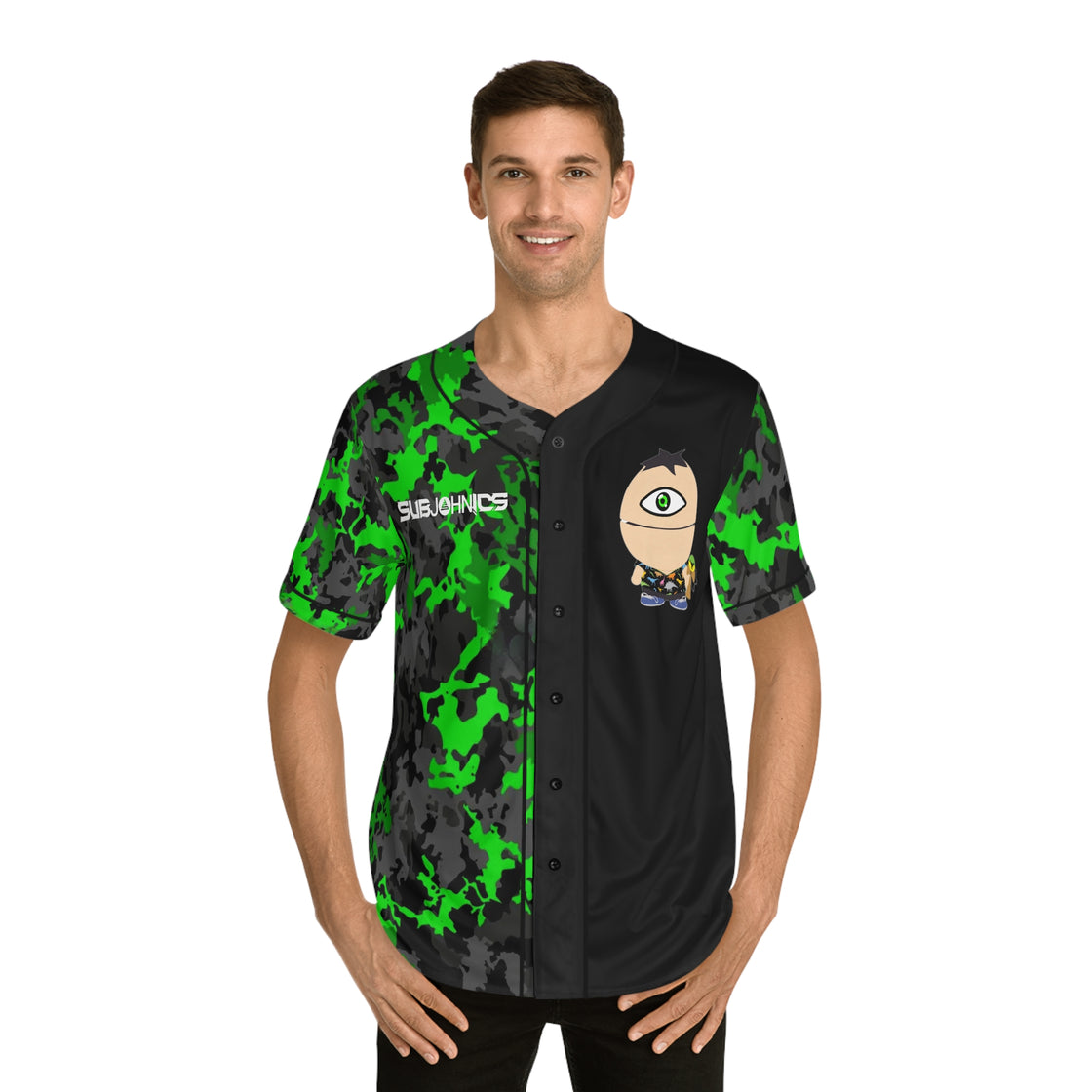 Subjohnics Jersey Green Camo - EDMCLOTHINGSTORE