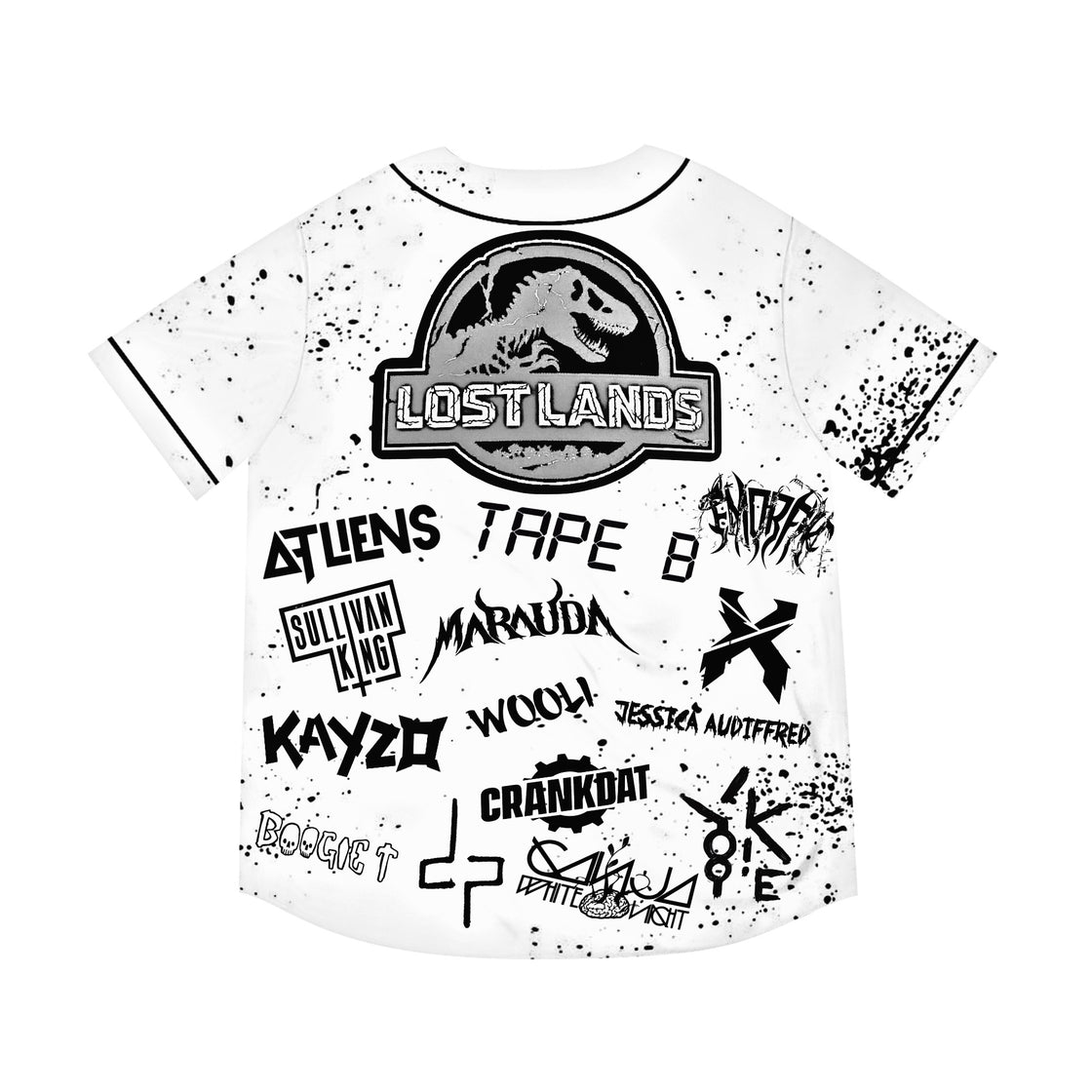 Atliens Tape B Kayzo Emorfik Excision Yookie Ganga White Night Sullivan King Boogie T Lost Lands Jersey - EDMCLOTHINGSTORE