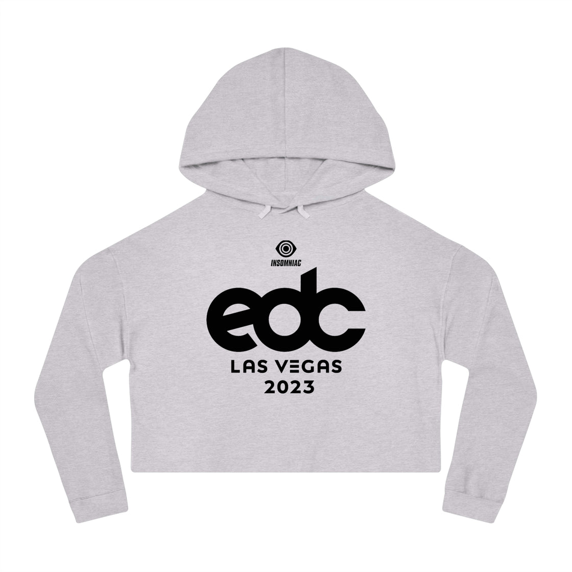 EDC Las Vegas Womens Cropped Hooded Sweatshirt Merch - EDMCLOTHINGSTORE
