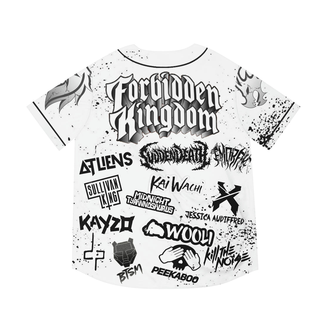 Forbidden Kingdom Jersey Sullivan King Excision Svdden Death Kayzo Peekaboo Wooli BTSM Emorfik Atliens Kill The Noise Jessica Audiffred - EDMCLOTHINGSTORE