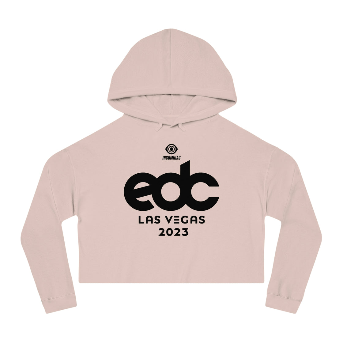 EDC Las Vegas Womens Cropped Hooded Sweatshirt Merch - EDMCLOTHINGSTORE
