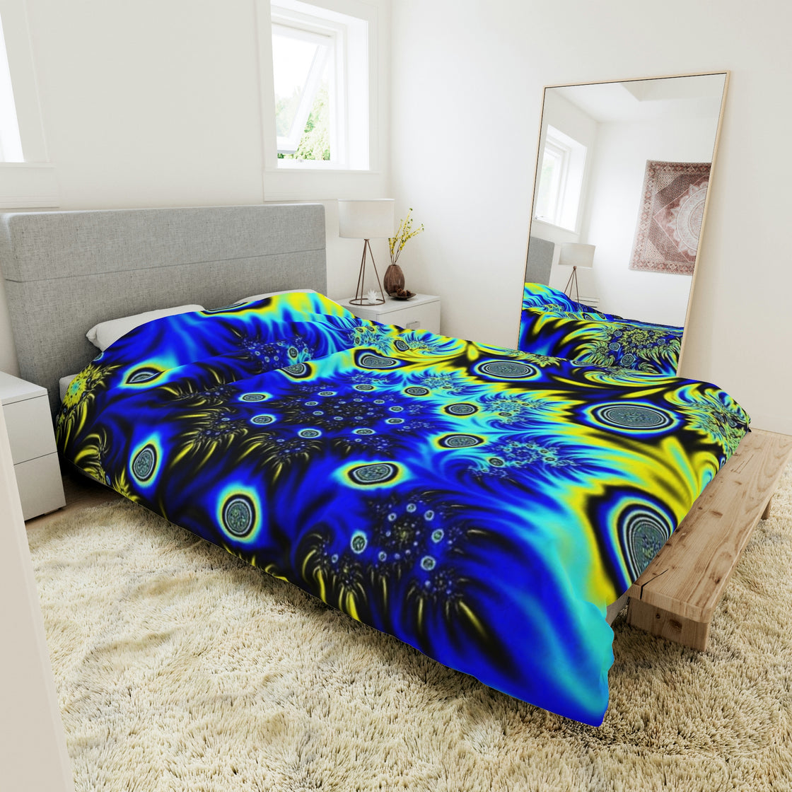 Trippy Blue Duvet Covers - EDMCLOTHINGSTORE