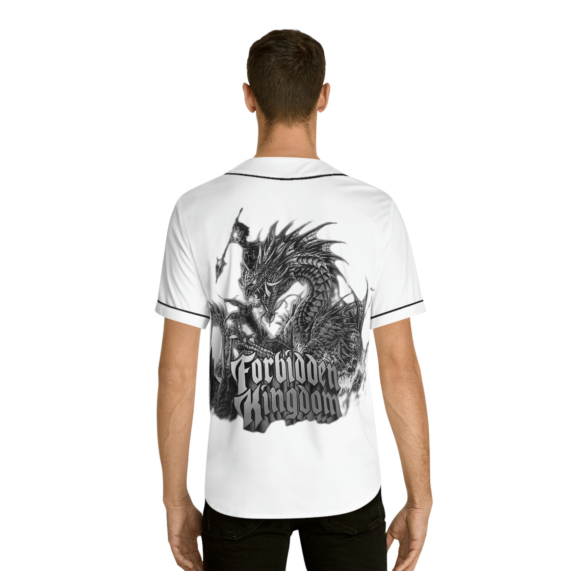 Custom Black & White Forbidden Kingdom 2023 Jersey EDM EDC - EDMCLOTHINGSTORE