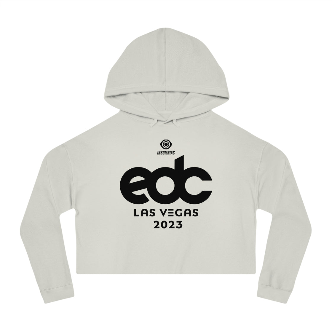 EDC Las Vegas Womens Cropped Hooded Sweatshirt Merch - EDMCLOTHINGSTORE