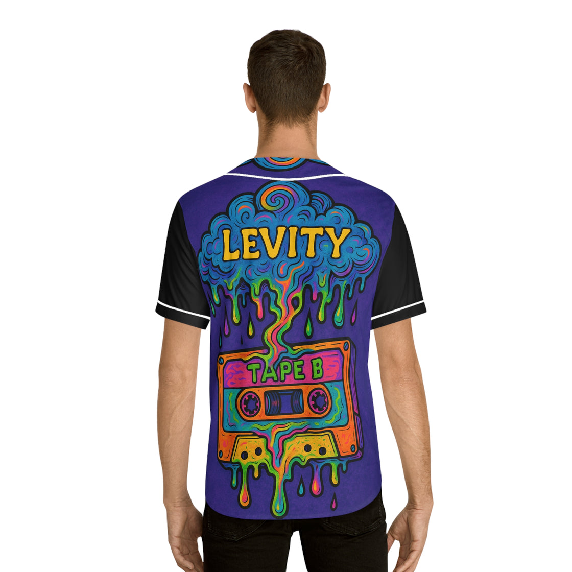 Trippy Levity  Tape B Jersey EDM Rave Jersey Colorful Festival Jersey – Limited Edition