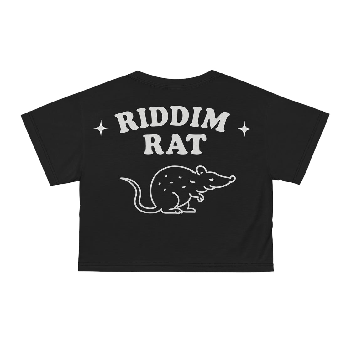White Riddim Rat Crop Top Rave Crop Top Festival Crop Top