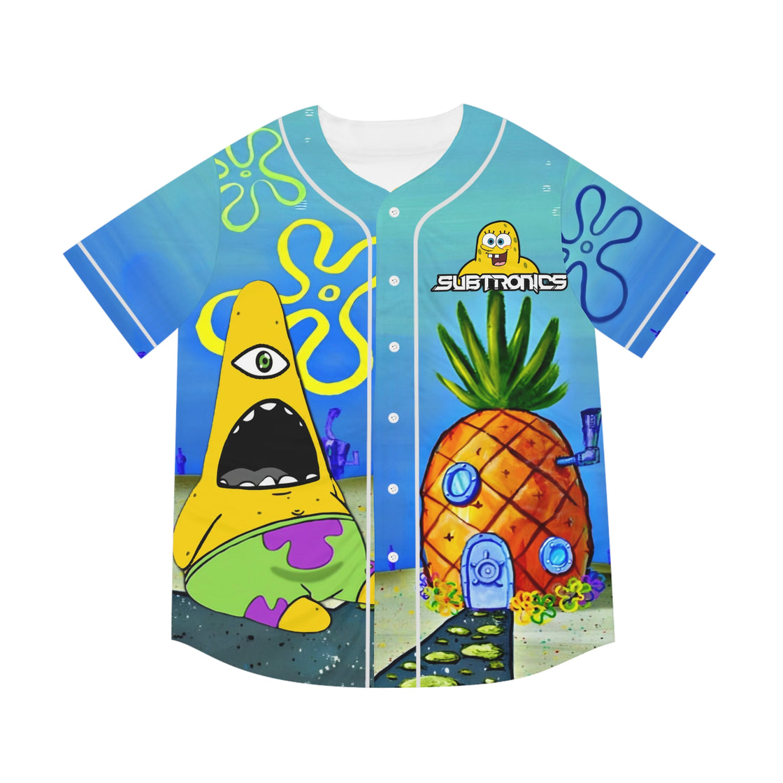 Subtronics Jersey Cyclops Cove Jersey Rave Jersey EDM Jersey 2 SpongeBob Jersey - EDMCLOTHINGSTORE