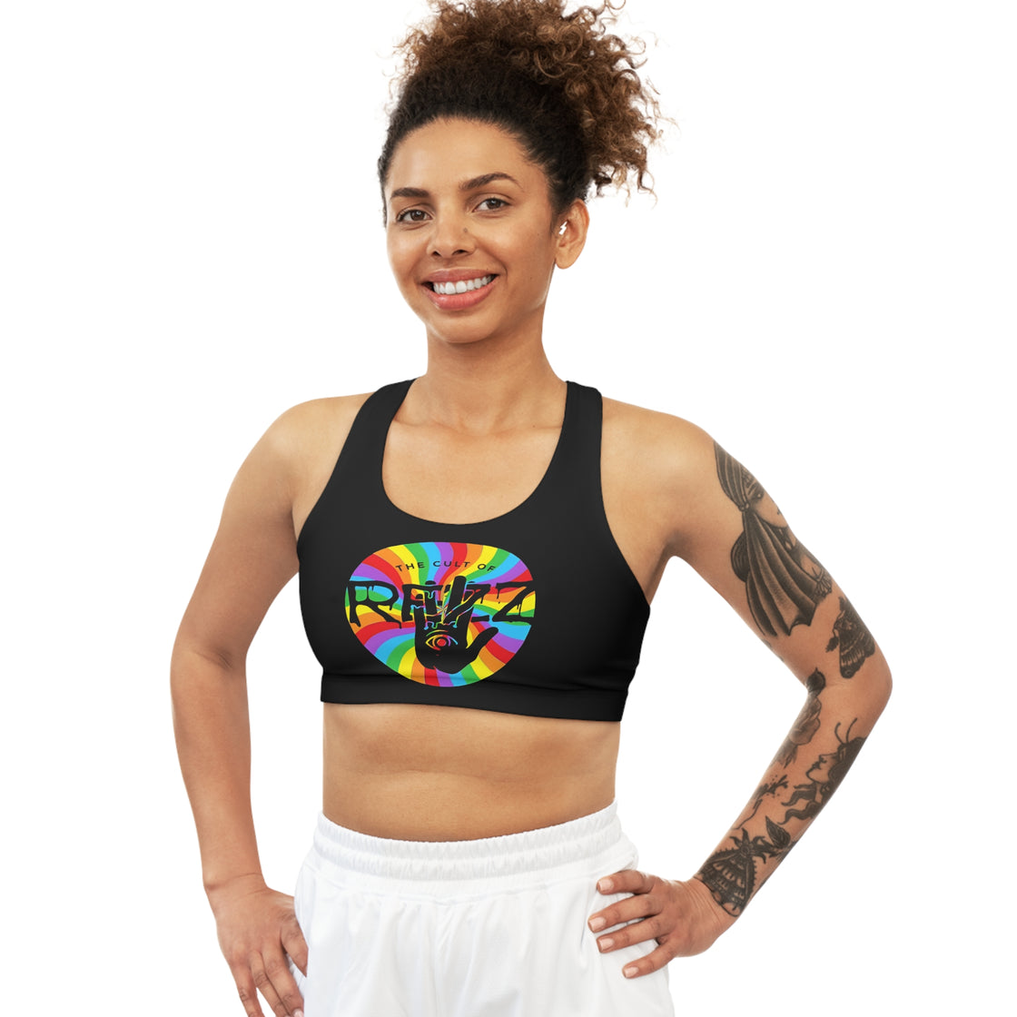 Rezz Crop Top Jersey Sports Bra - EDMCLOTHINGSTORE