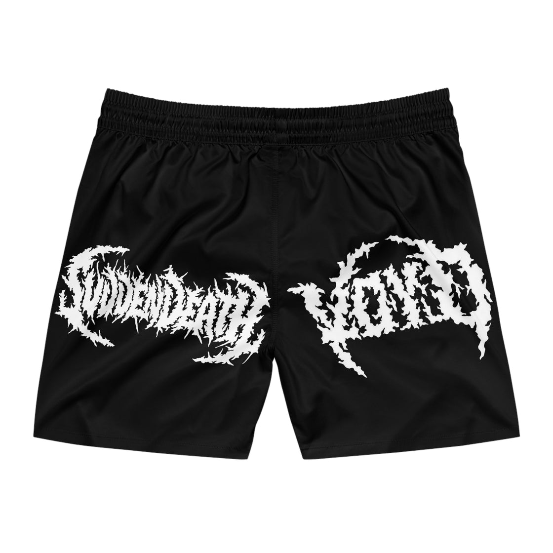 Svdden Death Voyd Men's Mid-Length Swim Shorts (Black) - EDMCLOTHINGSTORE