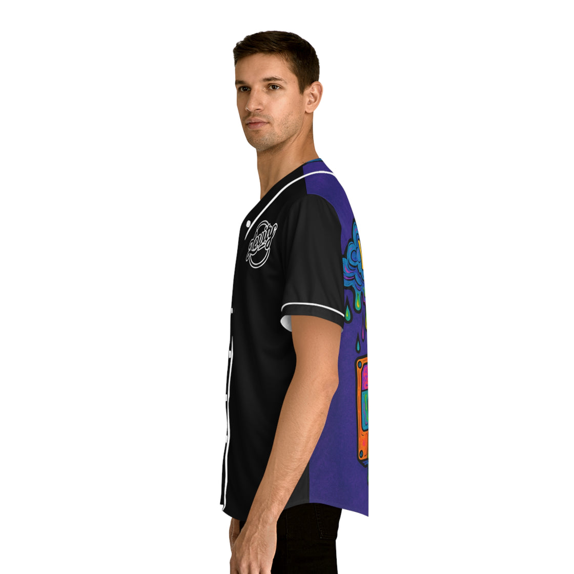 Trippy Levity  Tape B Jersey EDM Rave Jersey Colorful Festival Jersey – Limited Edition