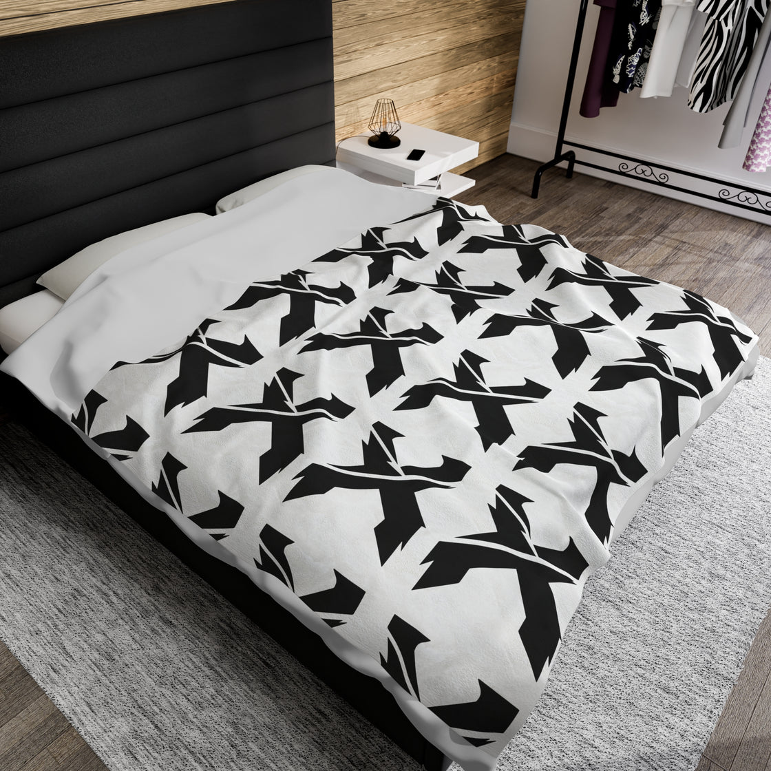 Excision Velveteen Plush Blanket - EDMCLOTHINGSTORE