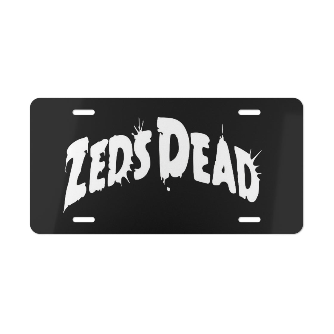 Zeds Dead Car Plate Black - EDMCLOTHINGSTORE