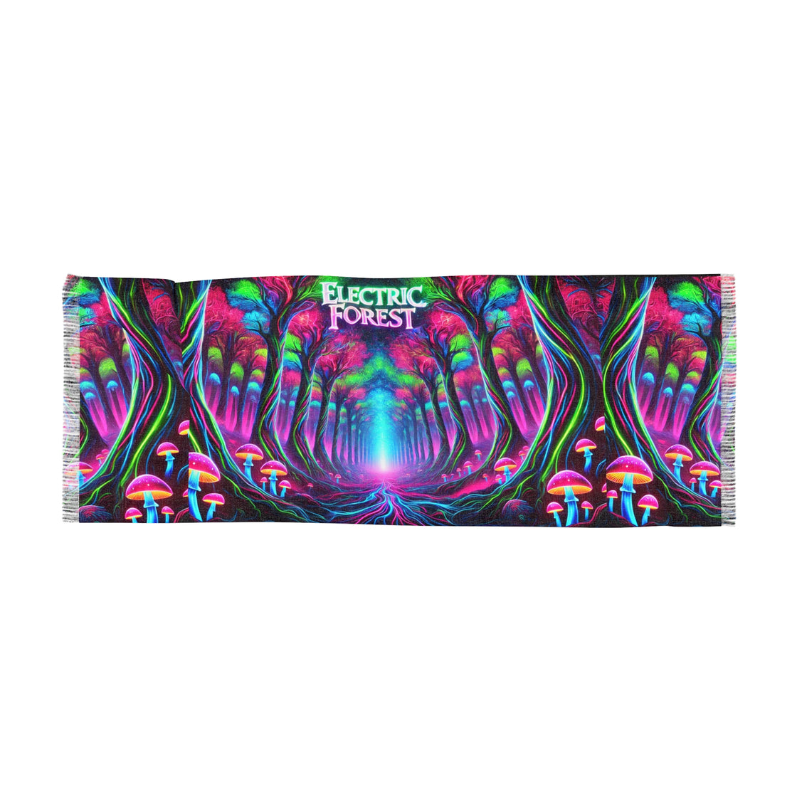 Pashmina Scarf Electric Forest Edm Lightweight - EDMCLOTHINGSTORE