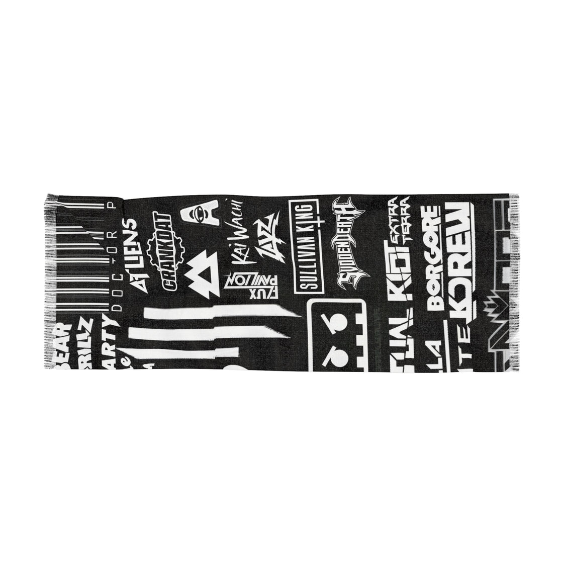 Svdden Death Jessica Layz Flux Pavilion Atliens Sullivan King Skrillex Pashmina Lightweight Scarf Rave Pashmina - EDMCLOTHINGSTORE