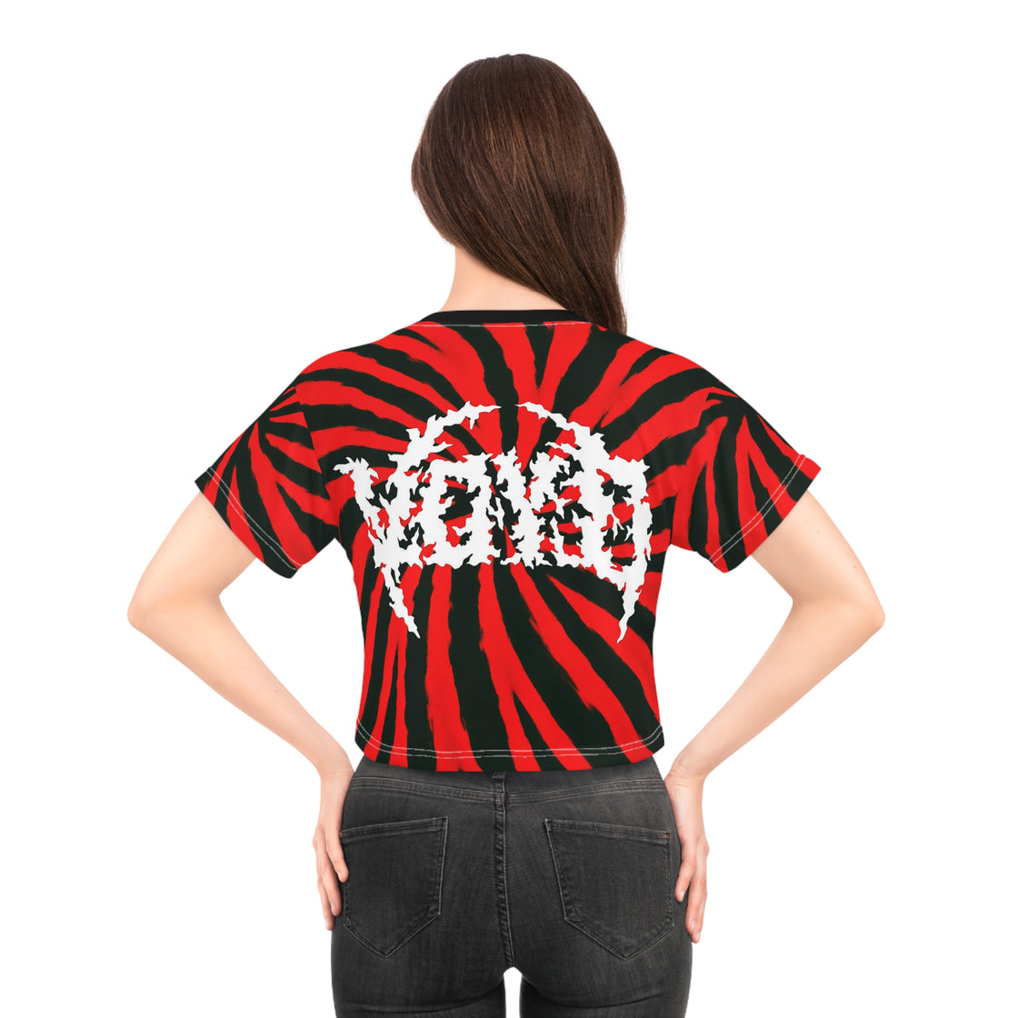 Sudden Death Tye Top Crop Tee  Shirt | Alternative Fashion, Edgy Streetwear, Music Merch, Festival Outfit, Graphic Tee