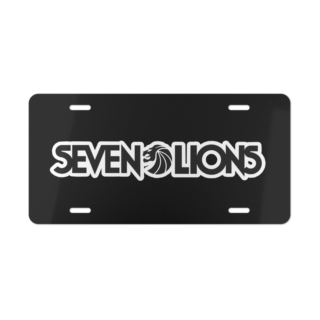 Seven Lions Car Plate - EDMCLOTHINGSTORE