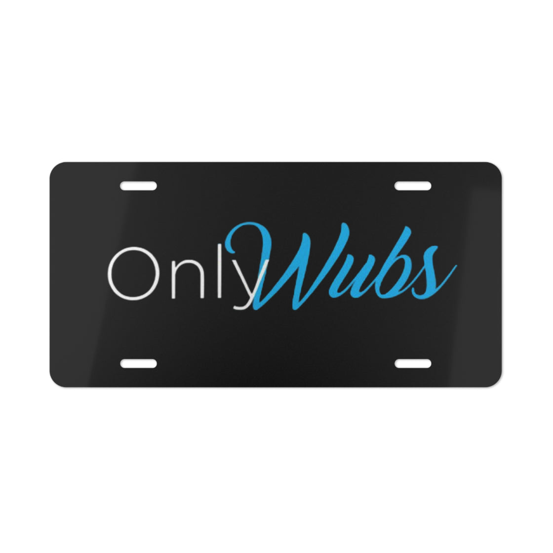 Only Wubs Car Plate - EDMCLOTHINGSTORE