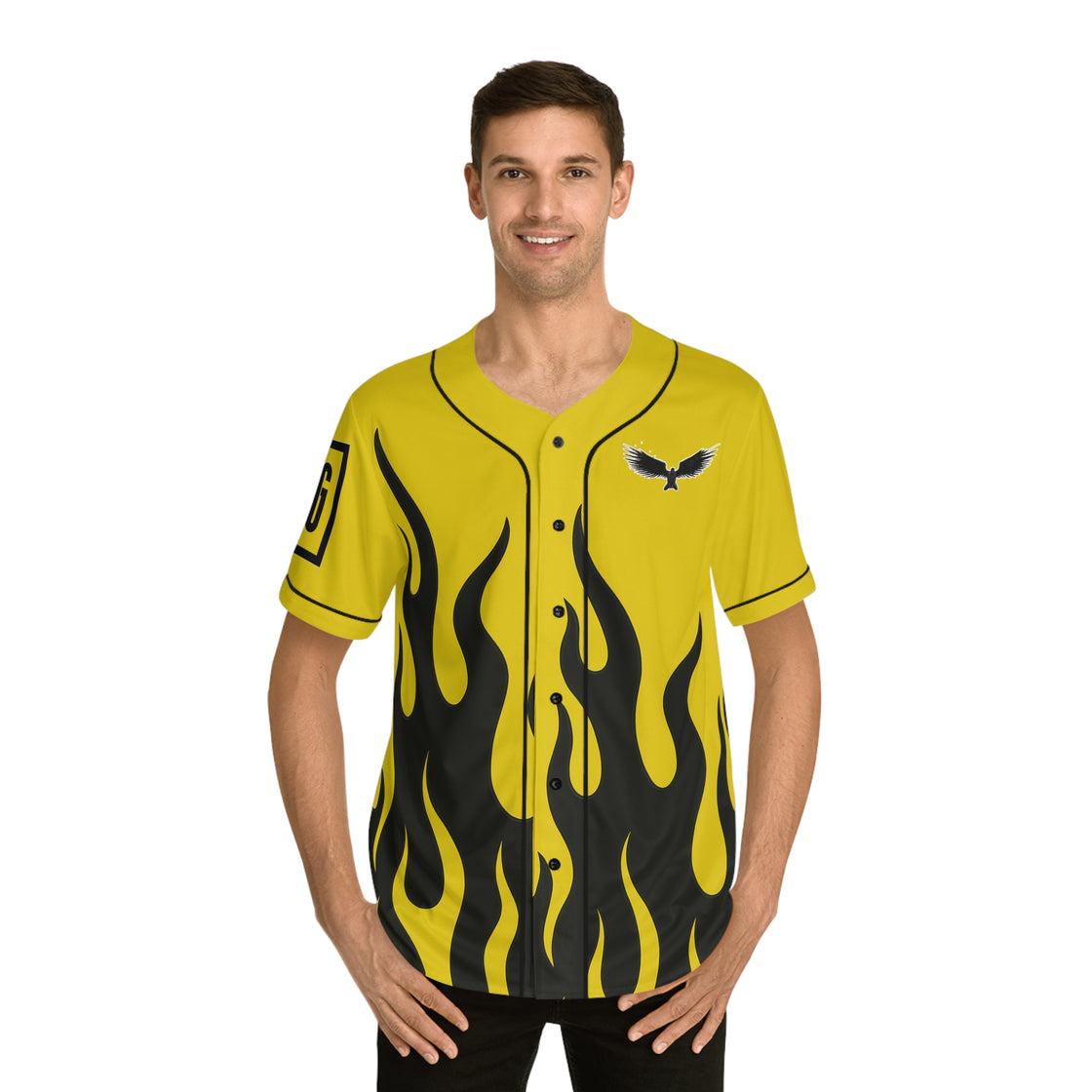 Sullivan King Jersey (Black & Yellow Fire)