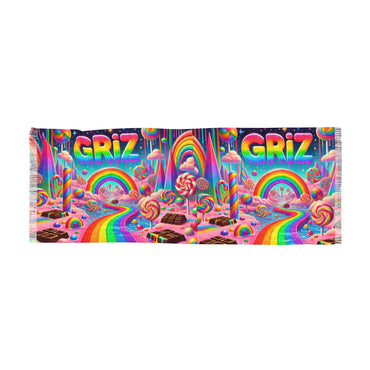 GRIZ Pashmina (Candyland) Lightweight Scarf - EDMCLOTHINGSTORE