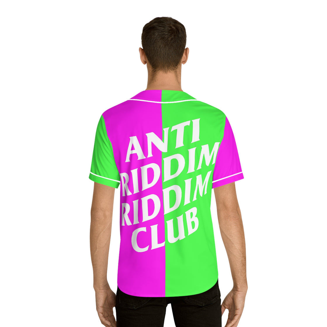 Anti Riddim Riddim Club Jersey (PINK & GREEN) - EDMCLOTHINGSTORE