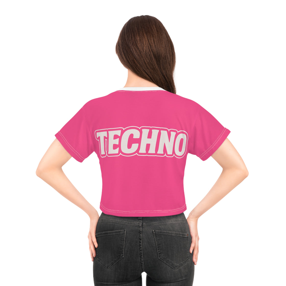 Inspired Barbie Techno Crop Top Rave Crop Top Festival Crop Top