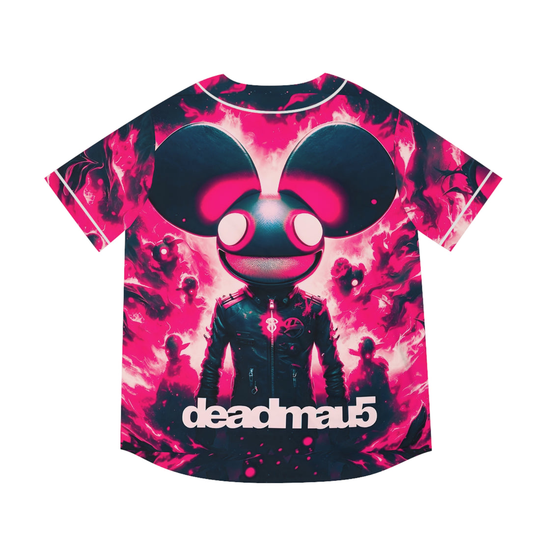 Deadmau5 Jersey (Pink Fire) Edm Rave Jersey - EDMCLOTHINGSTORE