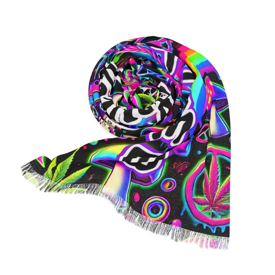 Levity Tape B Pashmina Lightweight Scarf - EDMCLOTHINGSTORE