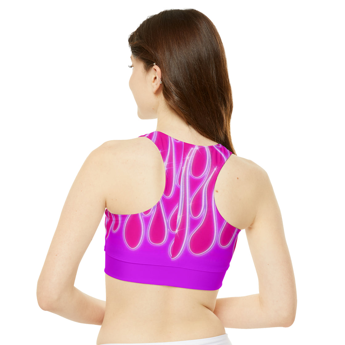 Riddim Slut Crop Top Jersey Bikini Top (FIRE) - EDMCLOTHINGSTORE
