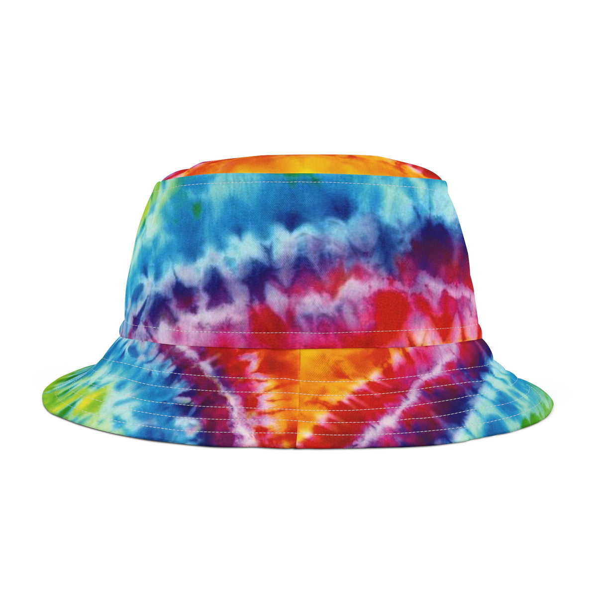 Psychedelic Bucket Hat - Vibrant EDM Festival Gear