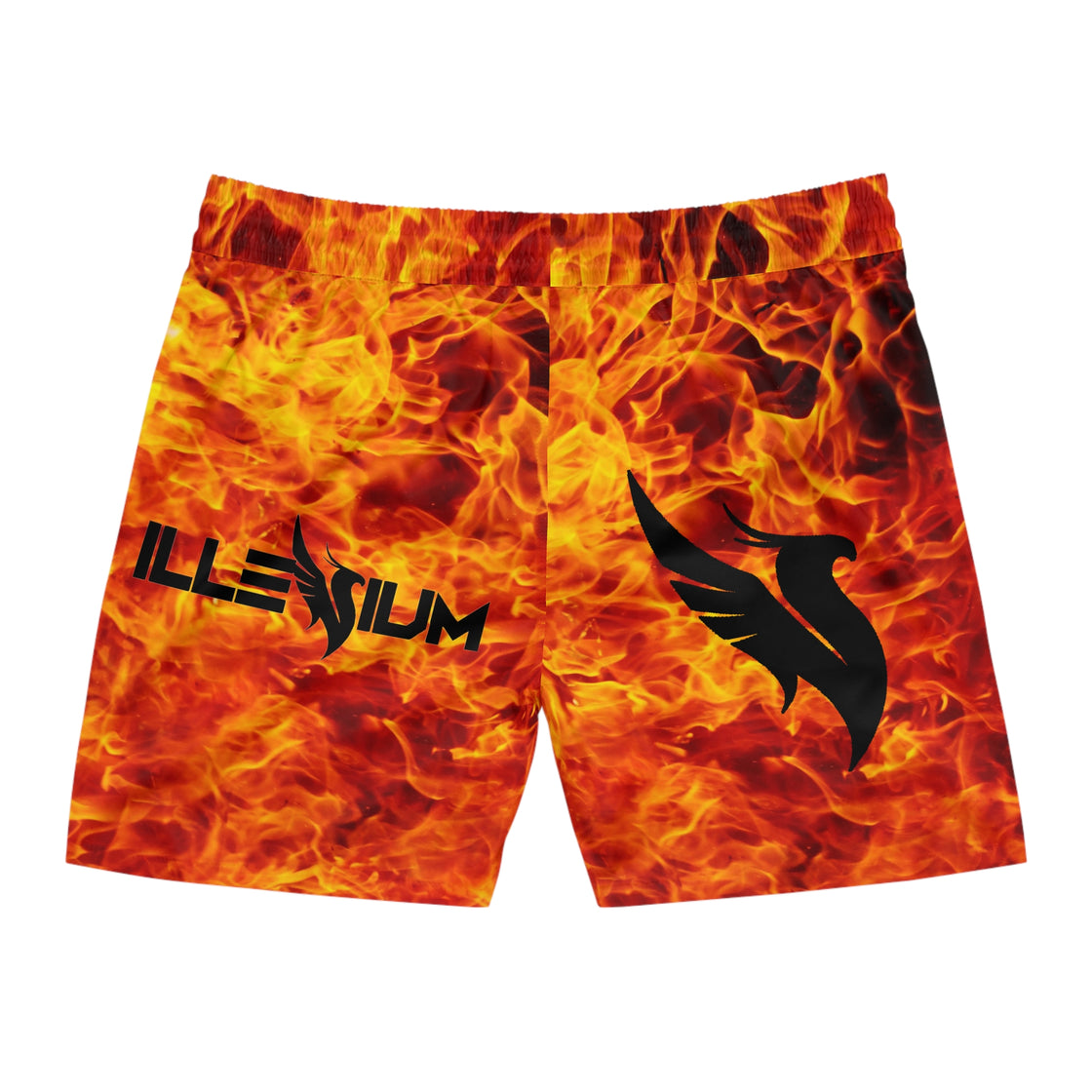 Illenium Merch Men's Mid-Length Swim Shorts (AOP) - EDMCLOTHINGSTORE
