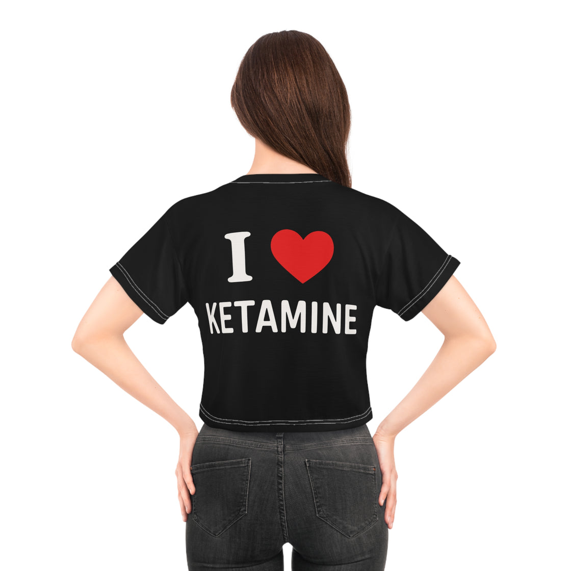 I Love Ketamine Crop Top Rave Crop Top Festival Crop Top