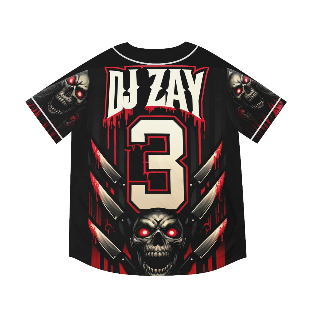 DJ Zay EDM Rave Jersey (Skeleton/Knives)