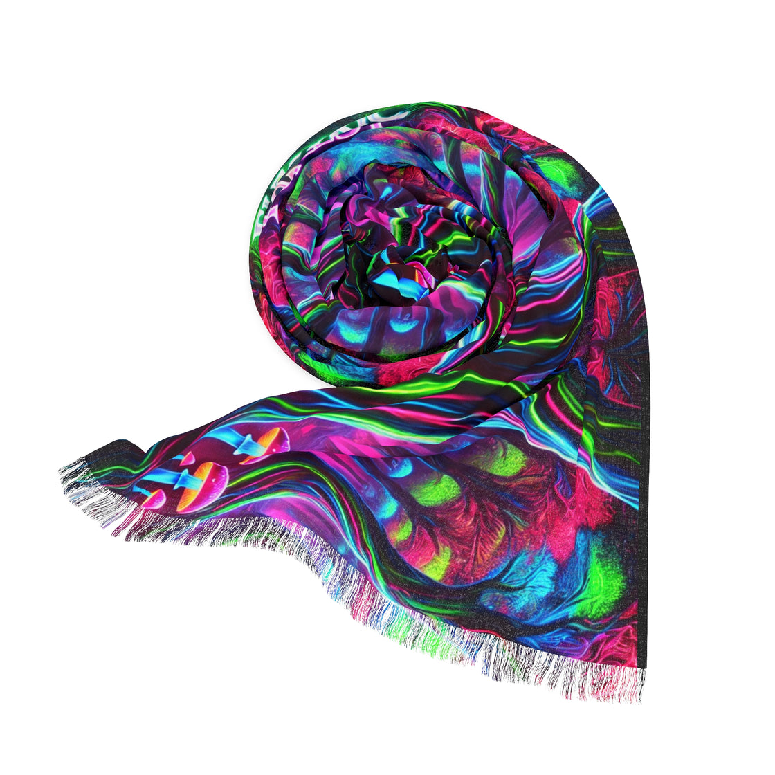Pashmina Scarf Electric Forest Edm Lightweight - EDMCLOTHINGSTORE