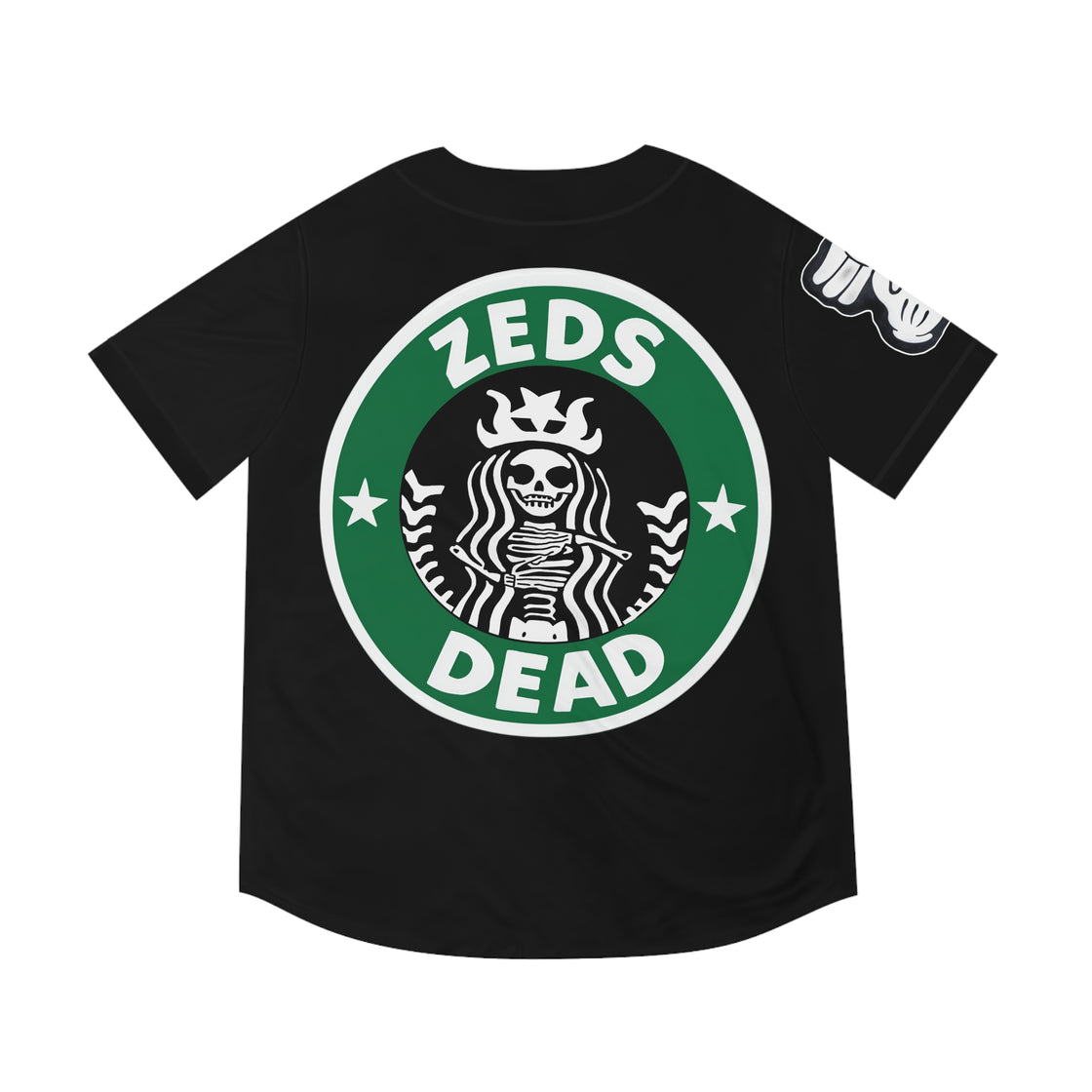 Zeds Dead Deadbeats Starbucks Rave Baseball Jersey | EDM Festivals 2024 Top Seller - EDMCLOTHINGSTORE
