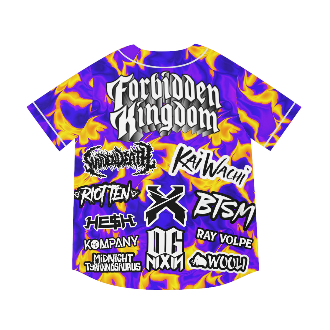 Exclusive Purple Camo Forbidden Kingdom Jersey Excision Svdden Death Komapny Roit Ten Wooli BTSM  Hesh OG Nixon Kia Waichi - EDMCLOTHINGSTORE