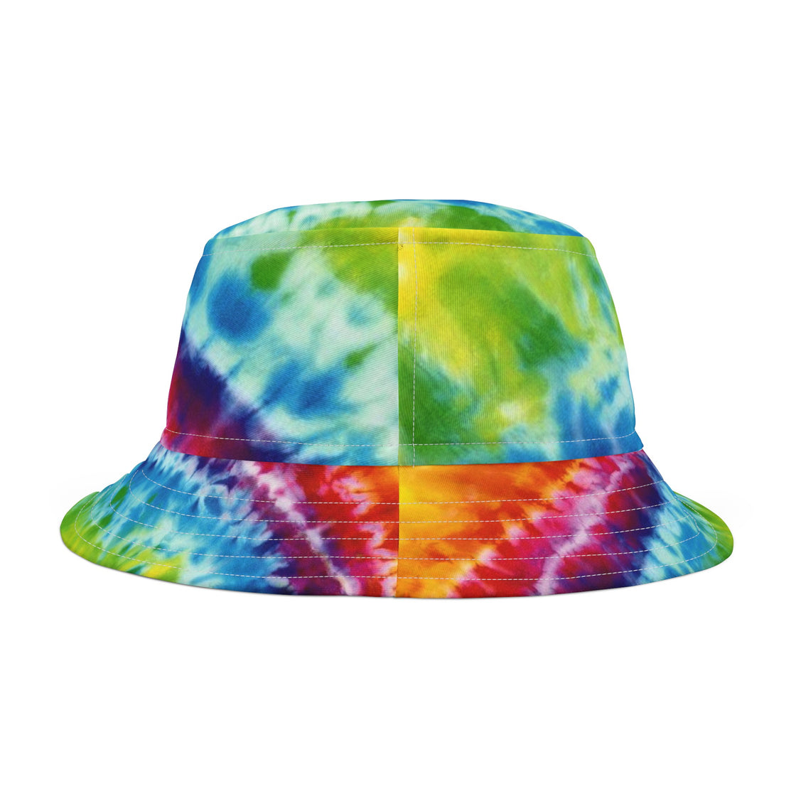 Griz Tye Dye Psychedelic Bucket Hat - Vibrant EDM Festival Gear - EDMCLOTHINGSTORE