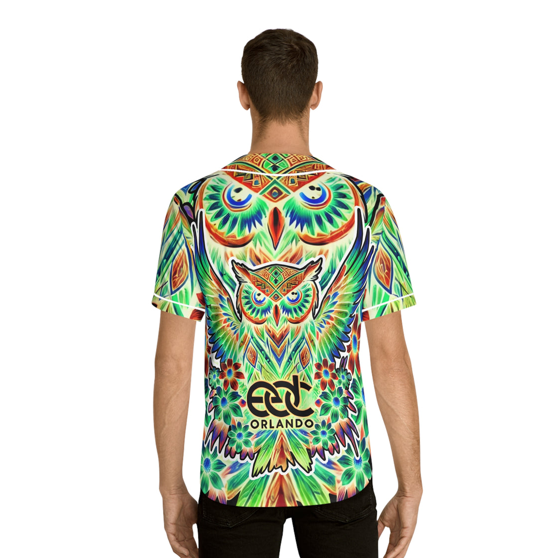 Retro EDC Orlando Jersey (OWL) Rave Jersey Top Seller 2 - EDMCLOTHINGSTORE