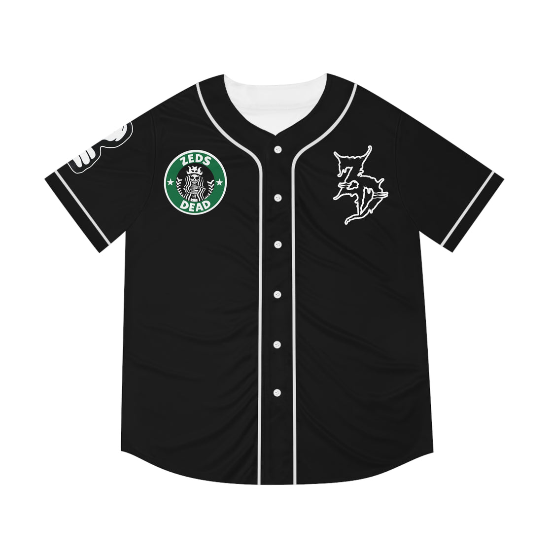 Zeds Dead Deadbeats Starbucks Rave Baseball Jersey | EDM Festivals 2024 Top Seller - EDMCLOTHINGSTORE